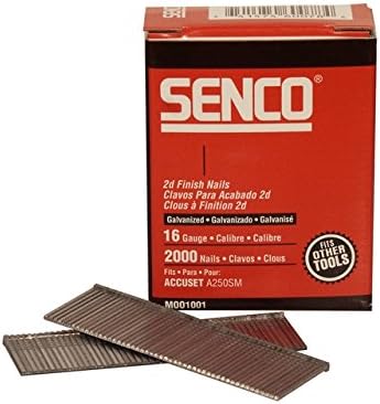 BRAD NAILS, BRAND, CATEGORY, SENCO, Senco Finish Nail Straight 16 Ga 1-3/4 " X 16 " 2000 / Box