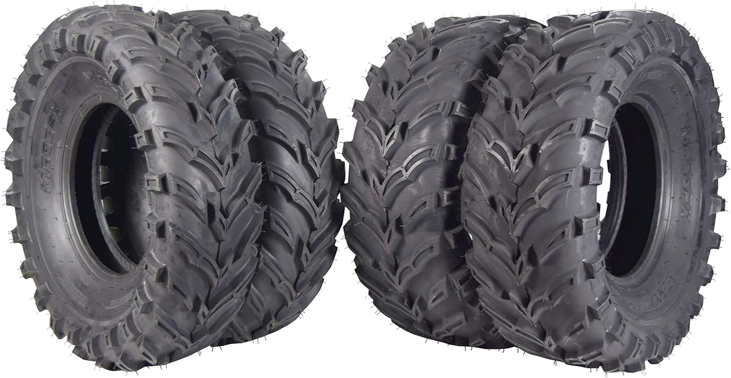 BESTROAD, BRAND, CATEGORY, TRAIL, Set of 4 New ATV/UTV Tires 2 of 25x8-12 Front and 2 of 25x10-12 Rear /6PR P377