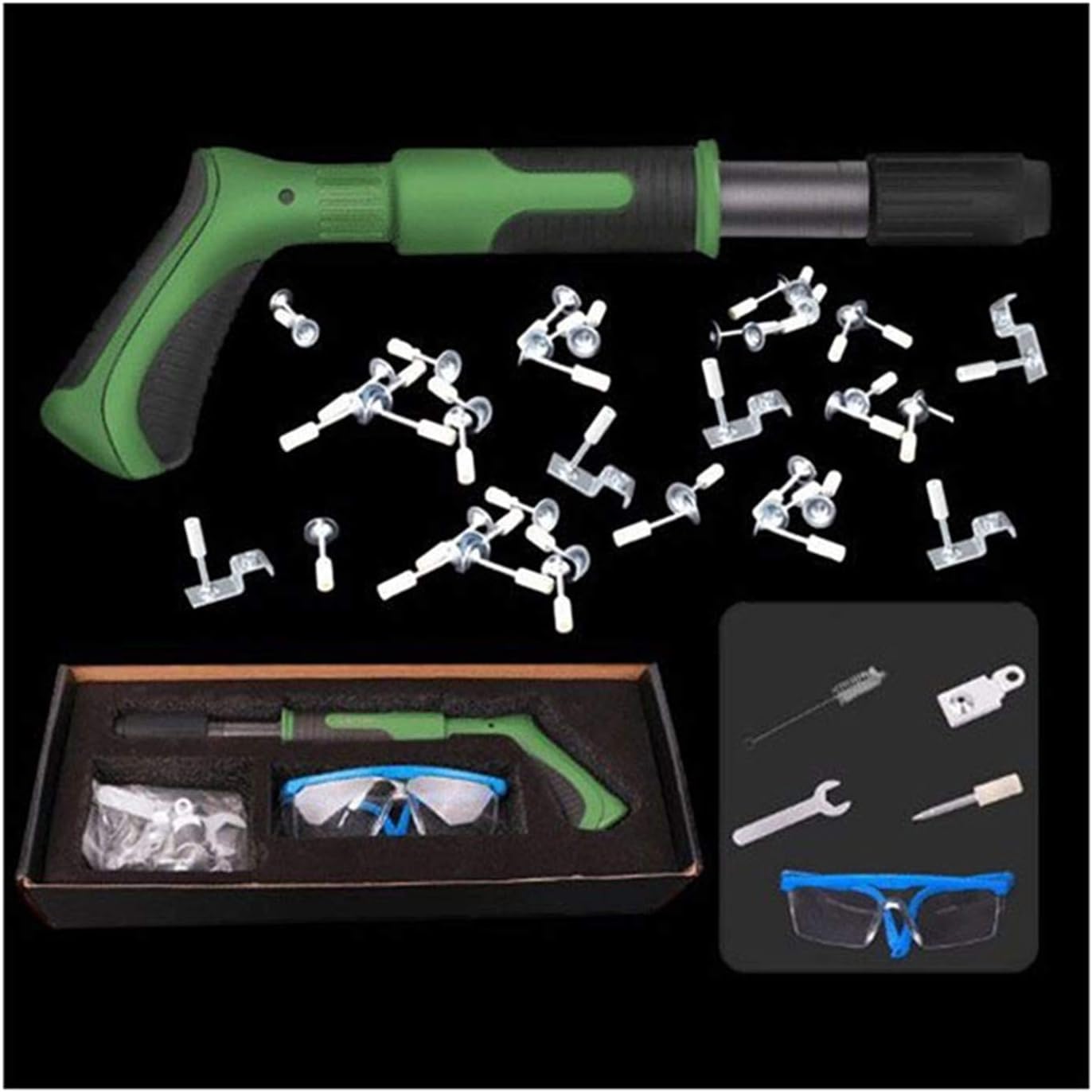 BRAD NAILERS, BRAND, CATEGORY, MESHIN, Silencer Shoot Nail Grab Nailing Tool Kit Multifunctional Wall Actuated Fastening Tool Without Extra Power