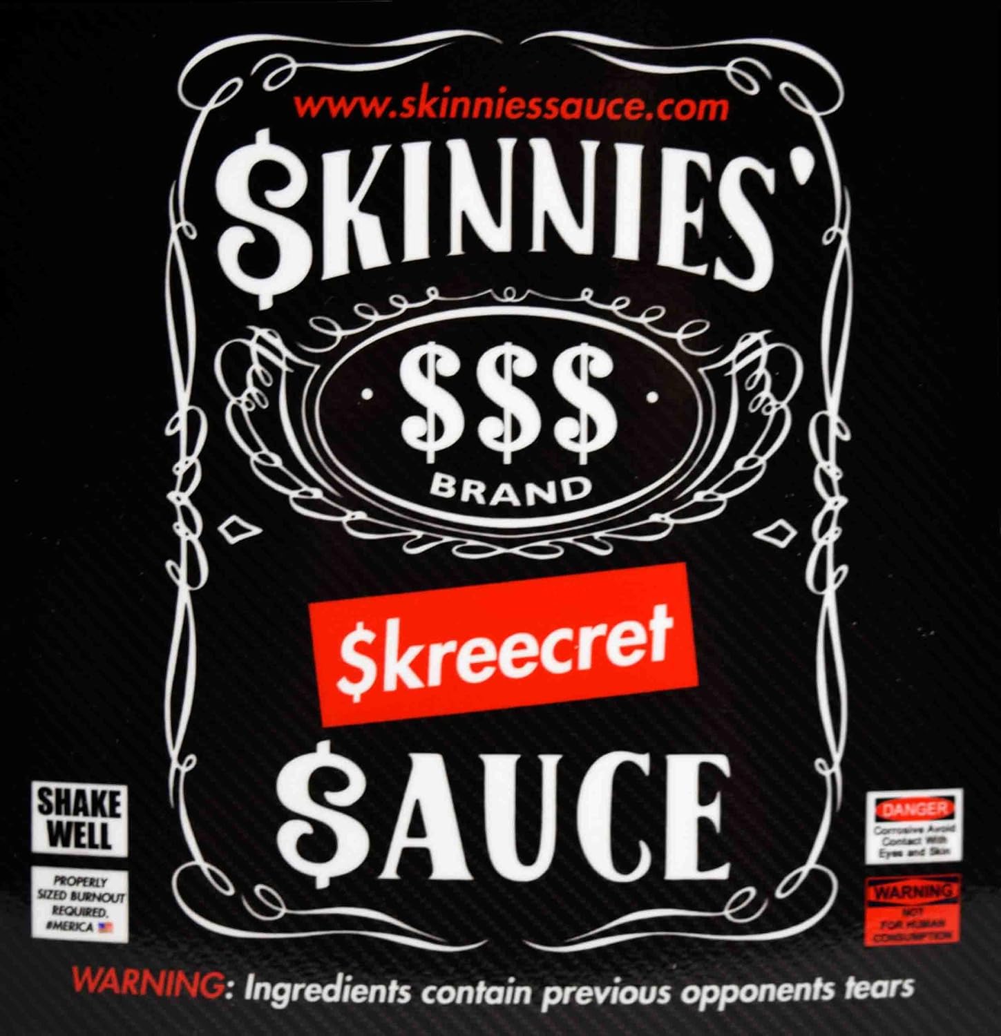 BRAND, CATEGORY, POLISHING & RUBBING COMPOUNDS, SKINNIES SAUCE, Skinnies Skreecret Sauce Tire Prep Compound - No Prep Burnout Formula for Racing (Made in the USA)