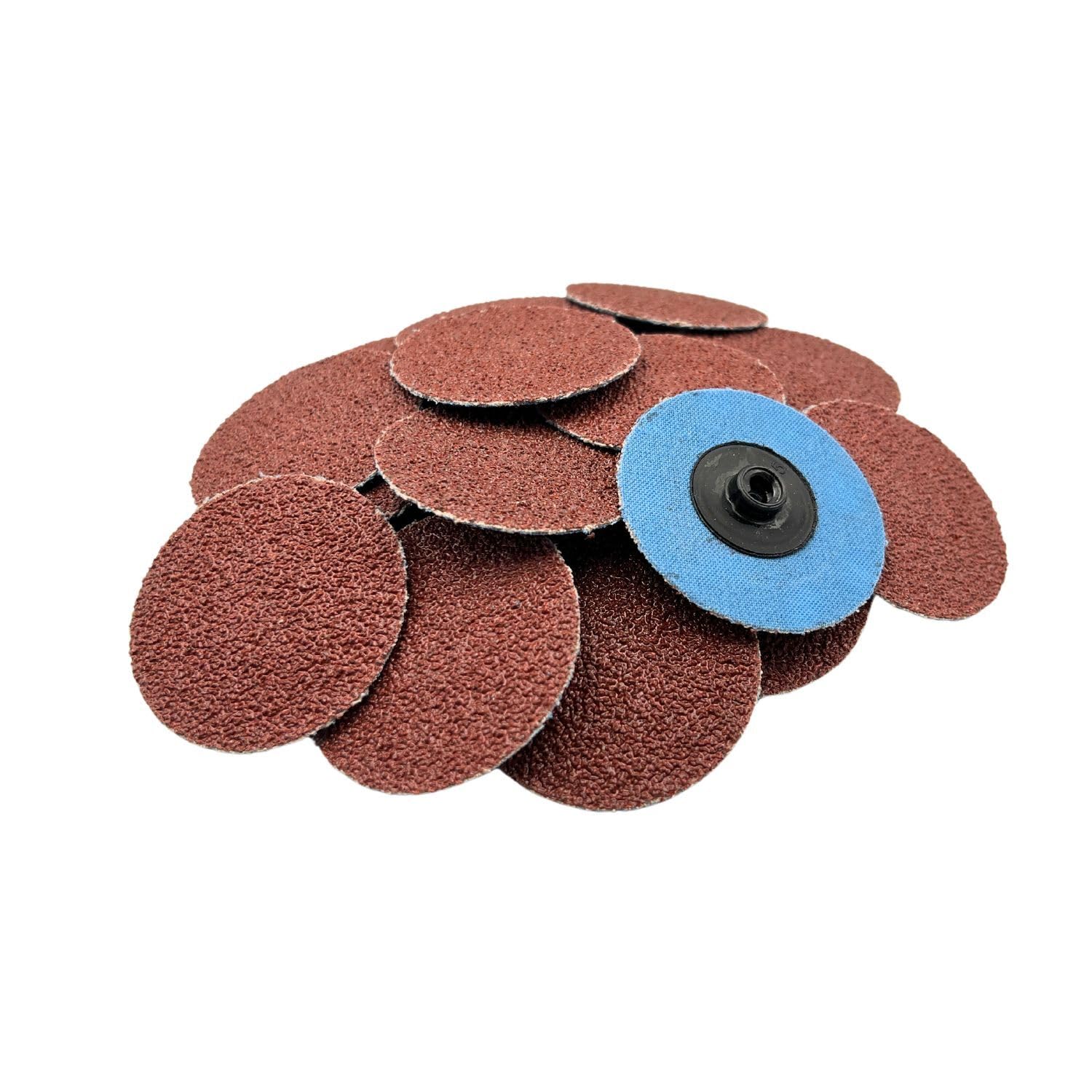 BRAND, CATEGORY, QUICK CHANGE DISCS, VSM, VSM 25-Pack - 2 inch 40 Grit (Coarse) - Aluminum Oxide Quick Change Disc, Type S, Tear-Resistant Polyester Backing, Turn On - Durable, Hand-Held Machine Compatible Abrasive-Grain Sanding Discs,