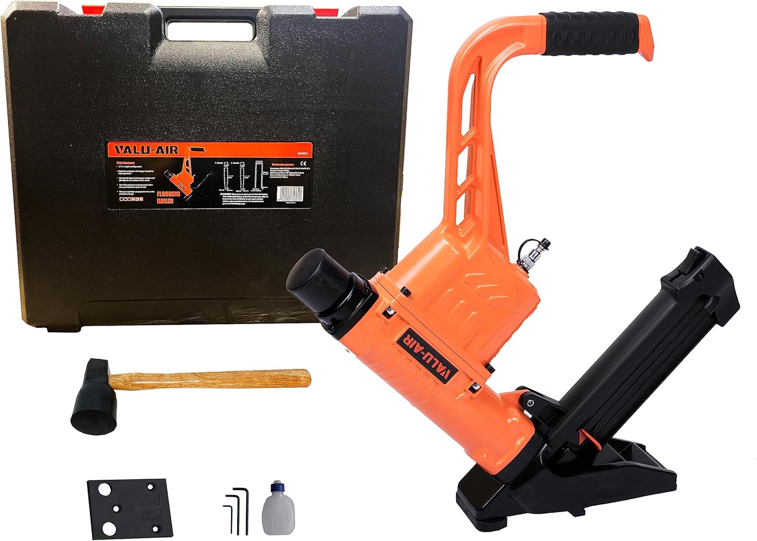 BRAND, CATEGORY, FLOORING NAILERS, VALU-AIR, Valu-Air 9800RC 3-in-1 Flooring Cleat Nailer and Stapler for 16-gauge T & L cleats and 15.5-gauge flooring staples from 1-1/2” to 2”