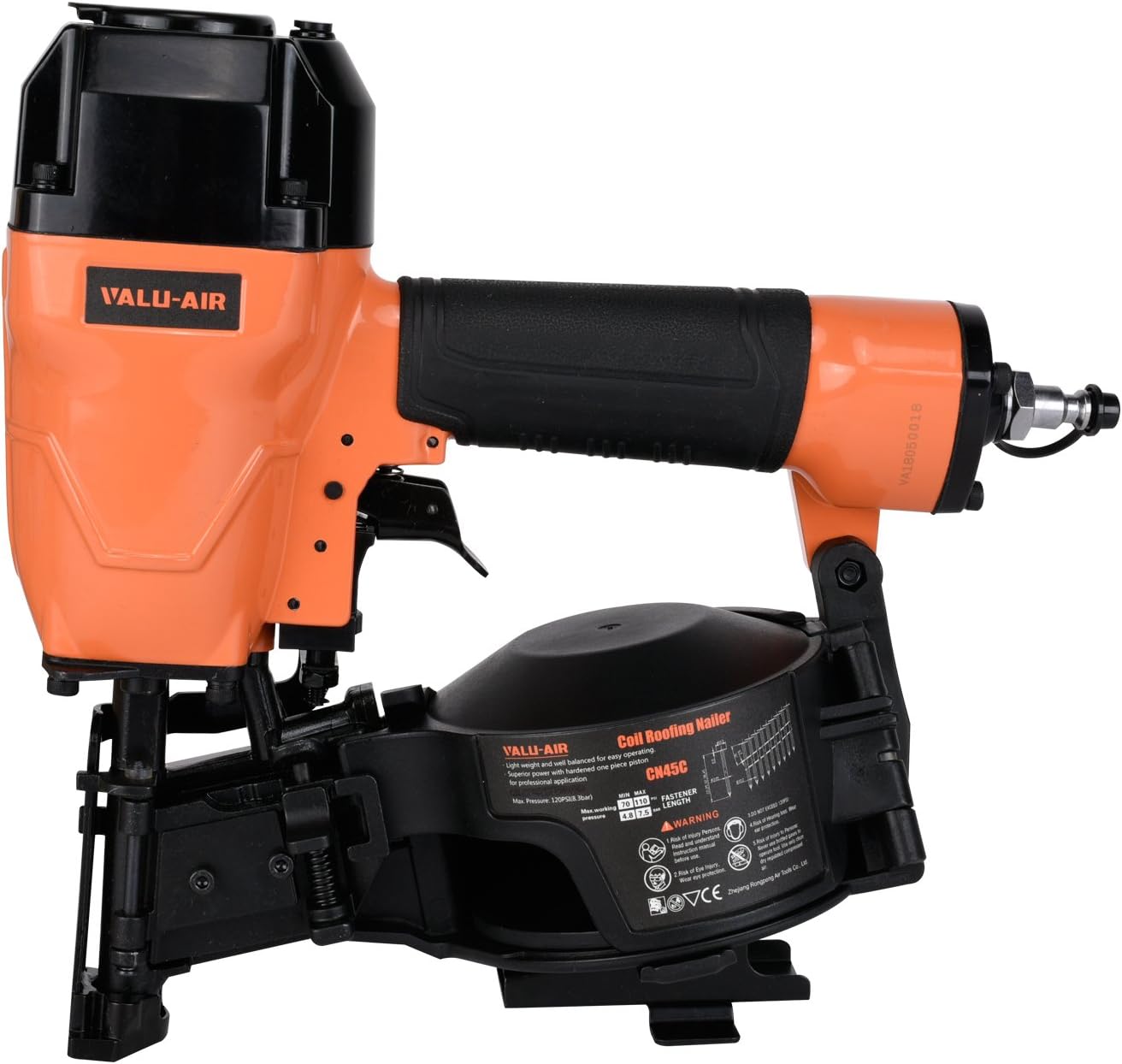 BRAND, CATEGORY, ROOFING NAILERS, VALU-AIR, Valu-Air CN45C 3/4-Inch to 1-3/4-Inch Coil Roofing Nailer