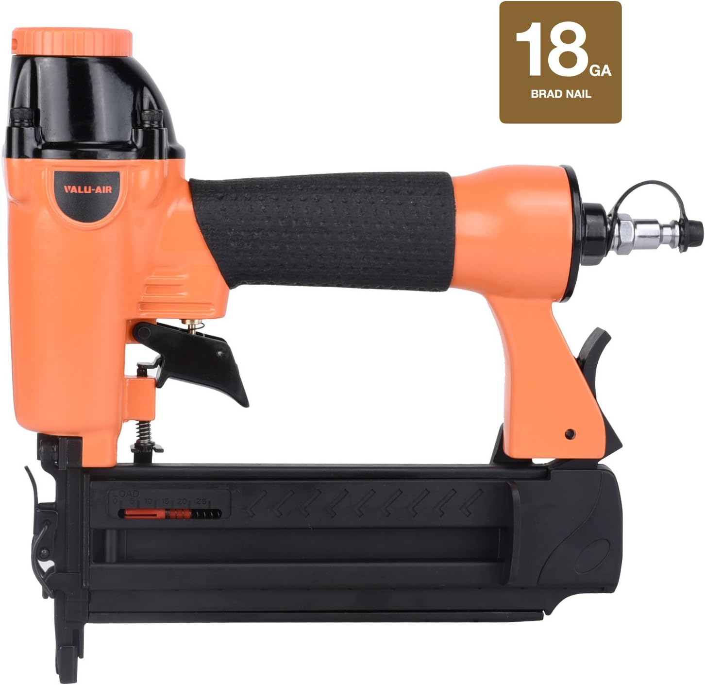 BRAD NAILERS, BRAND, CATEGORY, VALU-AIR, Valu-Air F50Q 18 Gauge Pneumatic Brad Nailer 3/8” to 2” with 1,200 Counts Brads Mixed 5/8",1",1-1/4",1-1/2",1-3/4",2", 200-Count each size