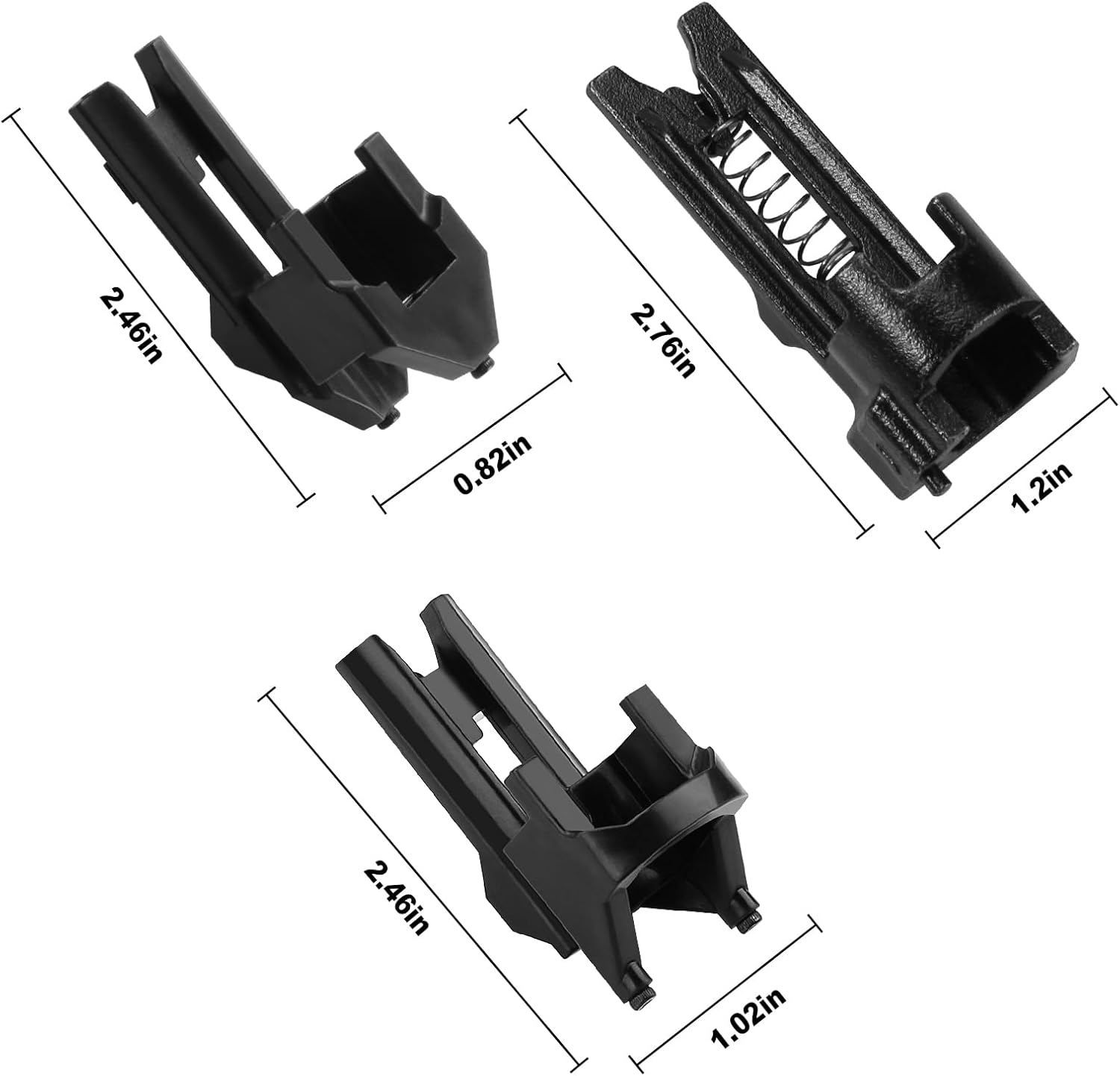 BRAND, CATEGORY, FINISH NAILERS, NIAHM, Vinyl Siding Adaptor Tip for Dewalt Roofing Nailer Cordless 20v DCN45RND1, DCN45RN, DCN45RNB Tip Replacement Vinyl Trim Adaptor and Vinyl Siding Adaptor，Siding Nailer Kit with Spring 3 Pack