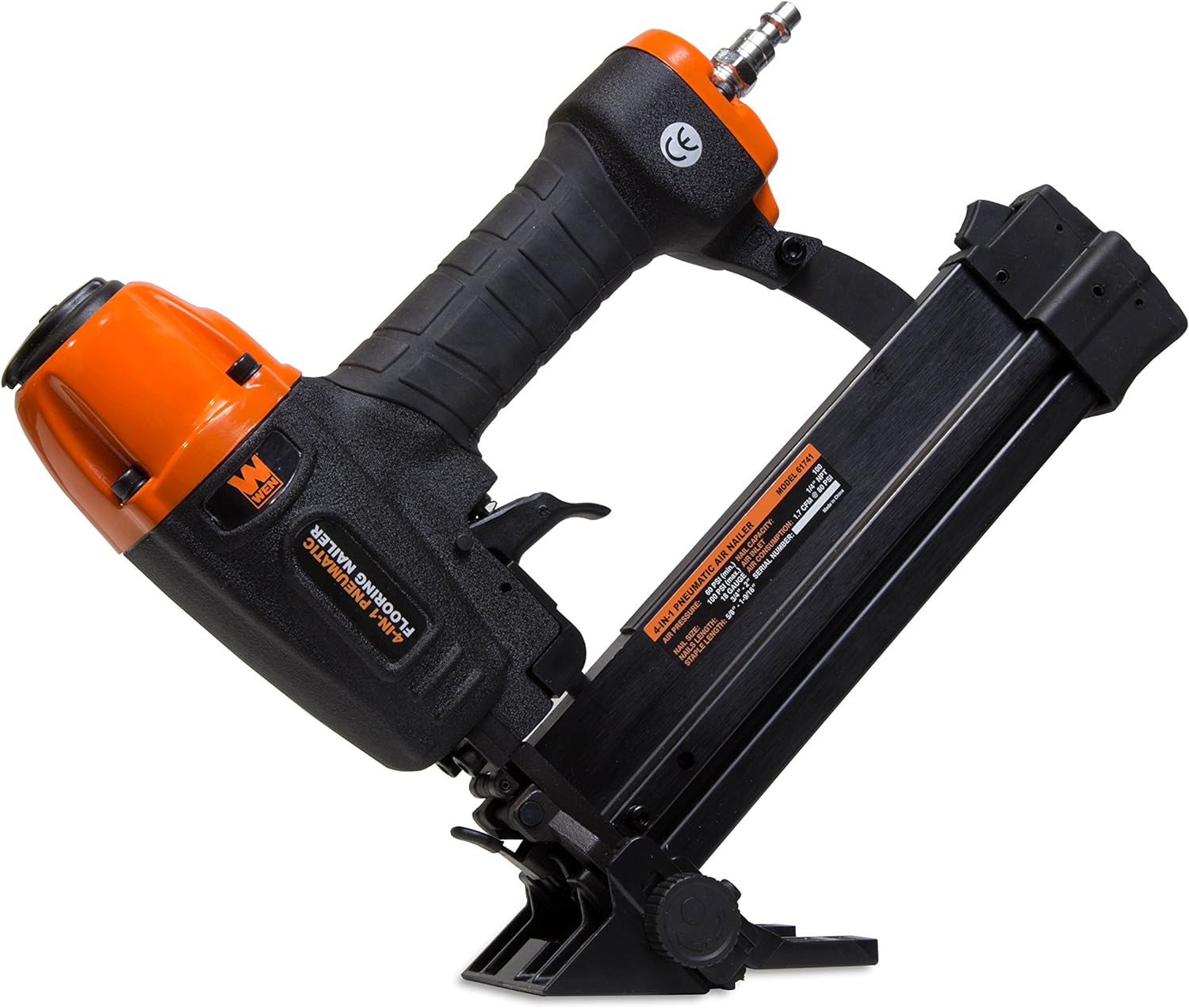 BRAND, CATEGORY, FINISH NAILERS, WEN, WEN 61741K 4-in-1 18-Gauge Pneumatic Flooring Nailer and Stapler