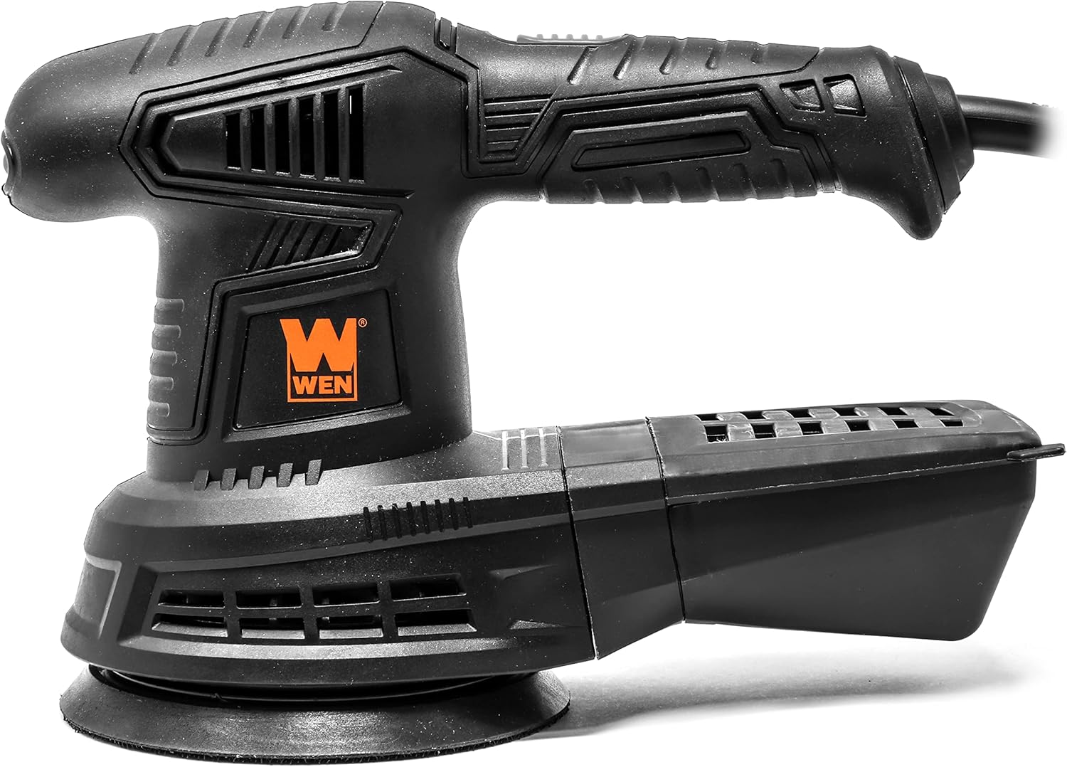 BRAND, CATEGORY, RANDOM-ORBIT SANDERS, WEN, WEN Cordless Orbital Sander, Brushless with 5-Inch Random Orbit Pad, 20V Max 2.0 Ah Lithium-Ion Battery and Charger (20405),Black