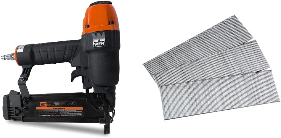 BRAD NAILERS, BRAND, CATEGORY, WEN, WEN Pneumatic Brad Nailer Bundle with 1000 Freeman Brad Nails (1-1/2")