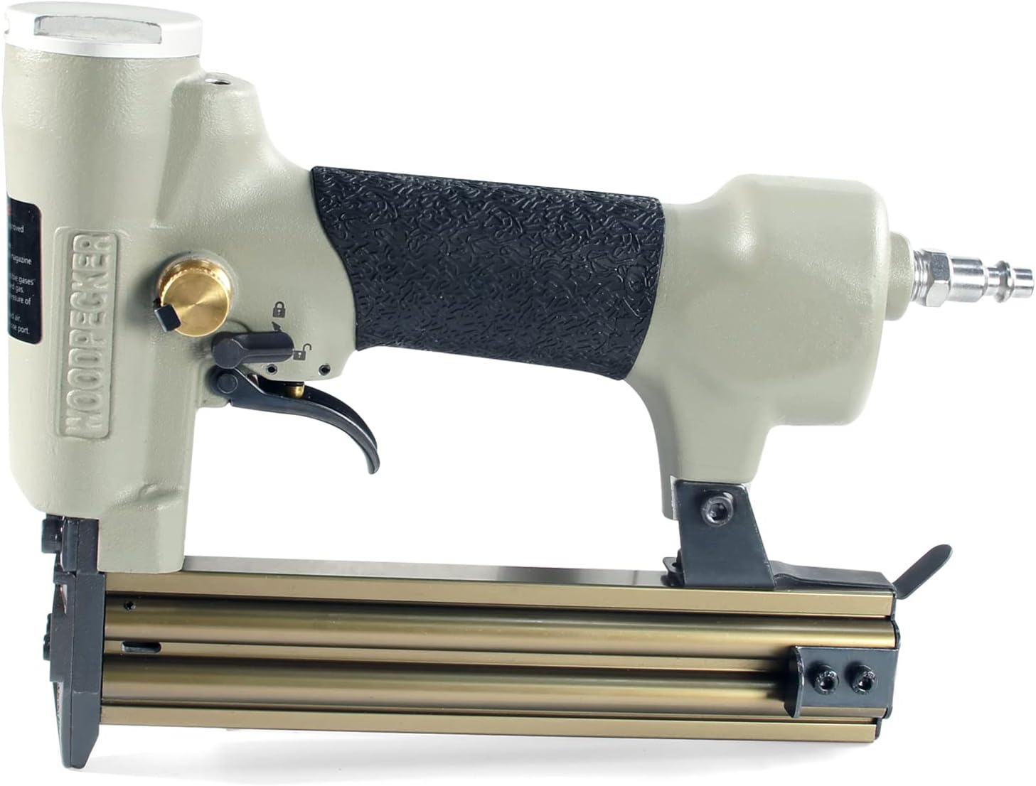 BRAD NAILERS, BRAND, CATEGORY, KAMSIN, Woodpecker 18 Gauge Pneumatic Brad Nailer with Safety 3/8-Inch to 1-3/16-Inch Length F30S Air Power Continuous Shot Brad Nail Gun Finish Nail Gun for Woodworking Crafts