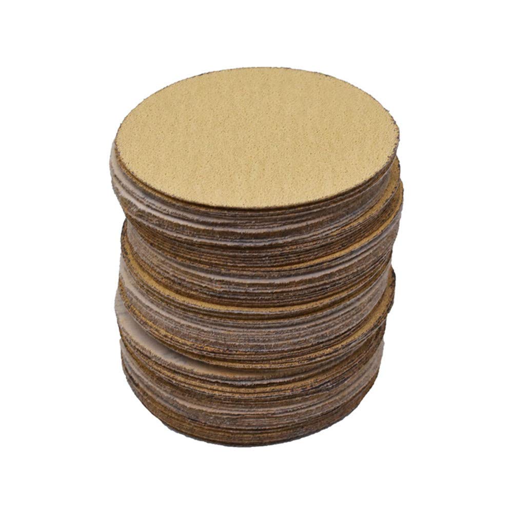 BRAND, CATEGORY, FINDMALL, HOOK & LOOP DISCS, findmall Hook Loop Pads Sanding Disc 5-Inch NO-Hole 100Pcs Aluminum Oxide Round Flocking Sandpaper for Sanding Grinder Polishing Accessories (60 80 120 180 240 320) Grit (180grit)