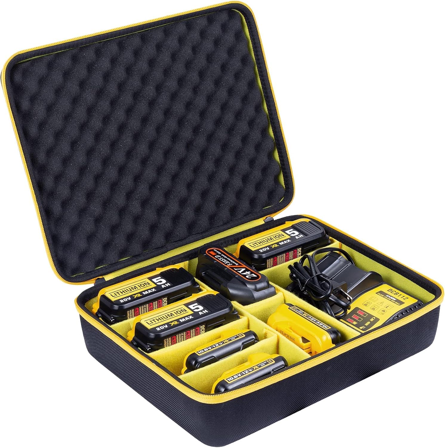 BRAD NAILERS, BRAND, CATEGORY, KHANKA, khanka Hard Storage Case Replacement for Dewalt 12v/20v/60v Max XR Battery and Charger/Dewalt 20V MAX Cordless Brad Nailer Kit, 18GA (DCN680D1)