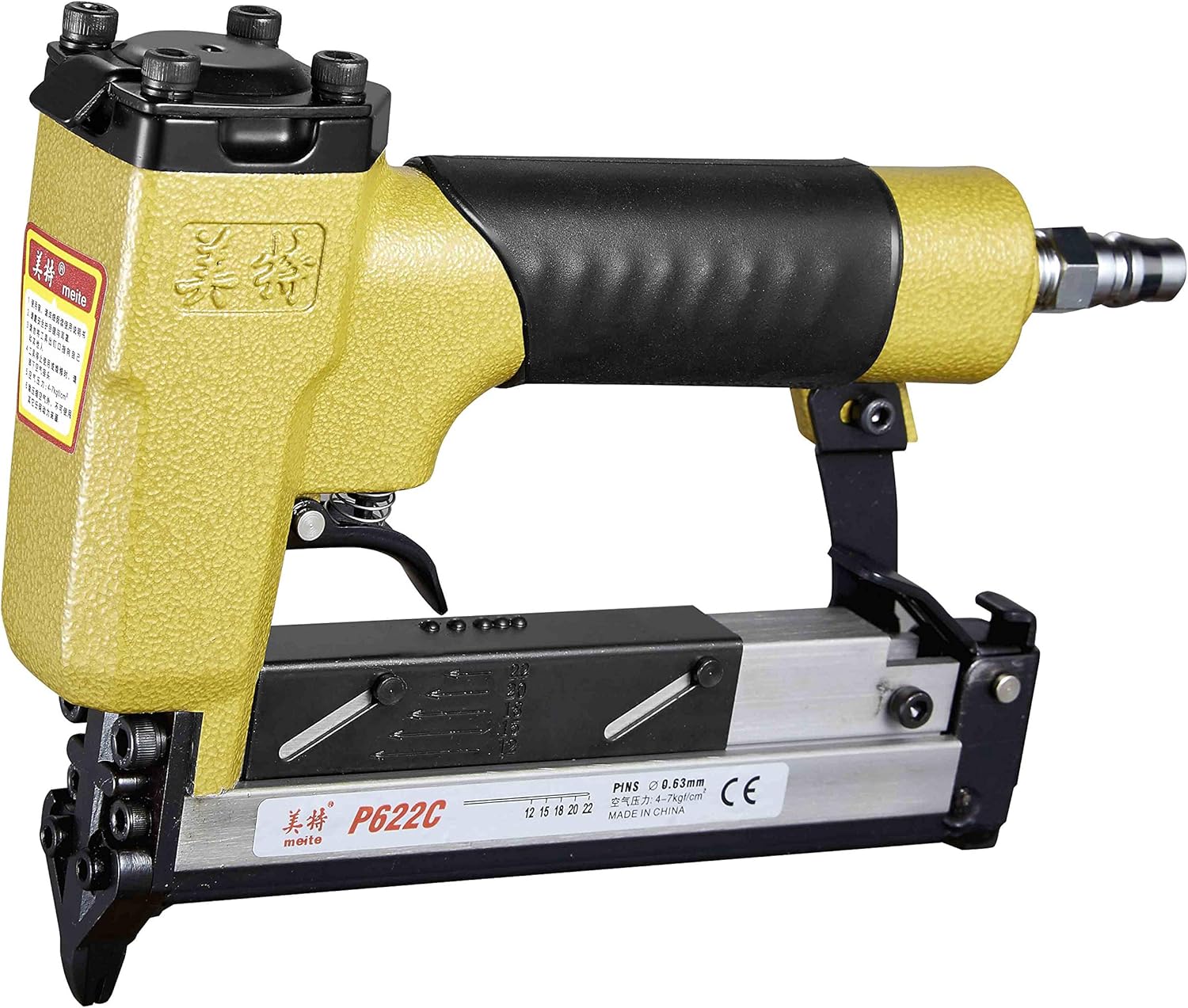 BRAND, CATEGORY, MEITE, PINNERS, meite P622C Pin Nailer Pneumatic Micro 23 Gauge Pin Nailer Gun Accept 3/8-Inch to 7/8-Inch 23 Gauge Pin Nails Ideal for Cabinets, Paneling, Crafts, Picture Frames