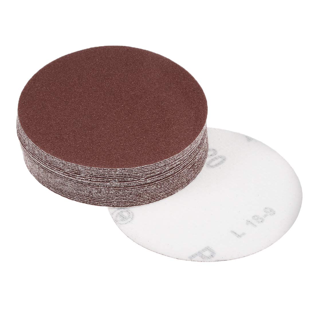 BRAND, CATEGORY, QUICK CHANGE DISCS, UXCELL, uxcell 4-Inch Sanding Disc 400 Grits Aluminum Oxide Flocking Back Sandpapers for Sanders 50 Pcs