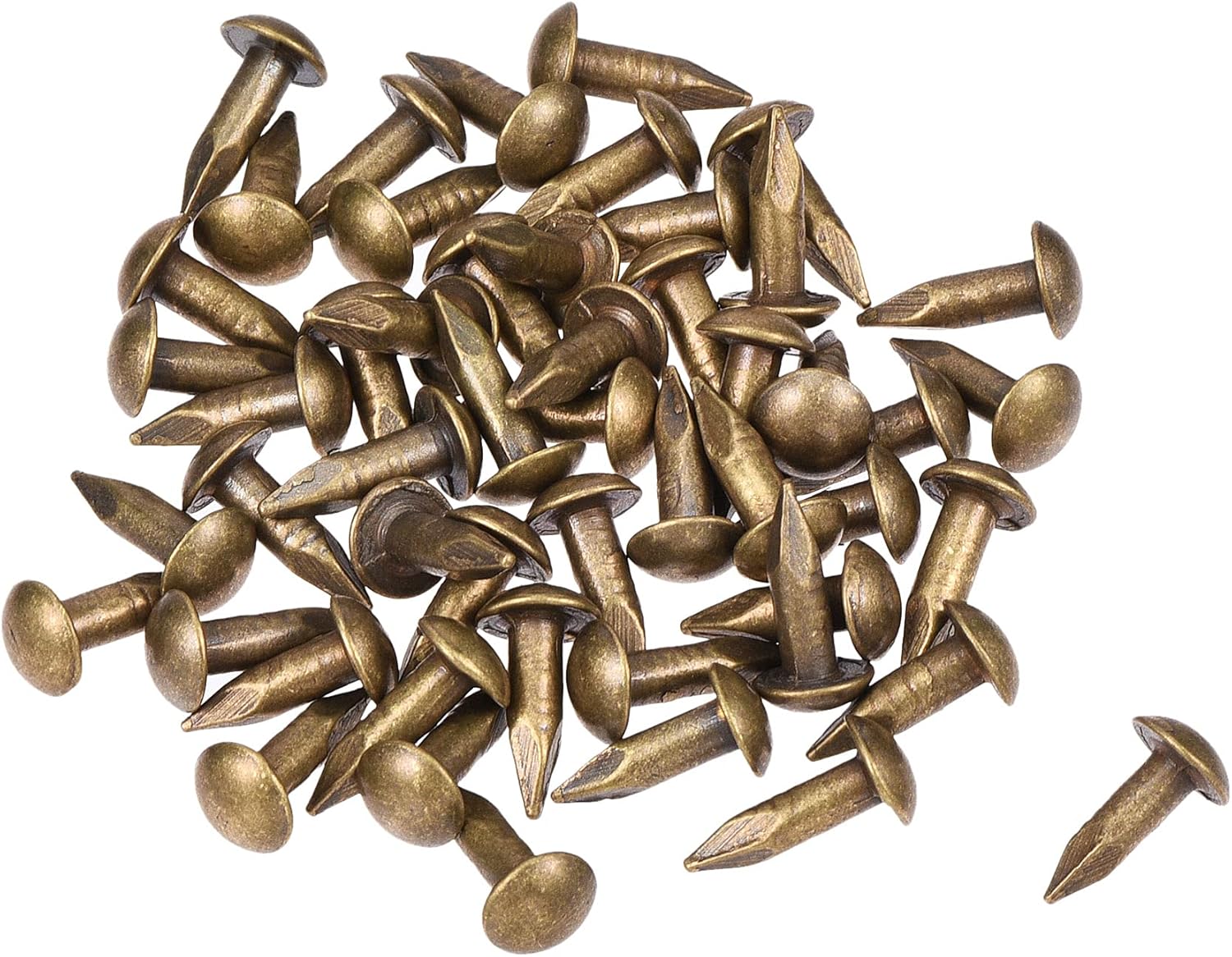 BRAND, CATEGORY, COMMON NAILS, UXCELL, uxcell Small Tiny Brass Nails 1.5x25mm for DIY Wooden Hardware Accessories 50pcs